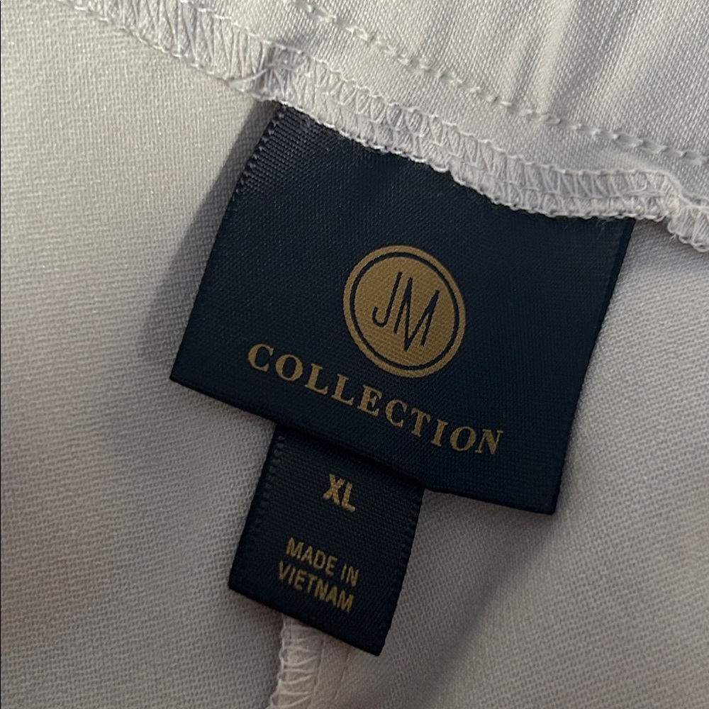 JM Collection Beige Pull-On Ankle Pants - Picture 5 of 6